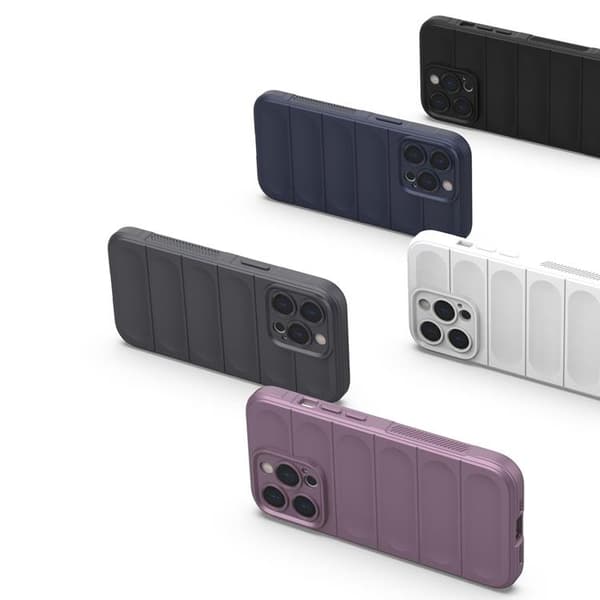 iPhone 13 Pro Max Etui Fleksibel Armored Magic Shield - Mørkeblå