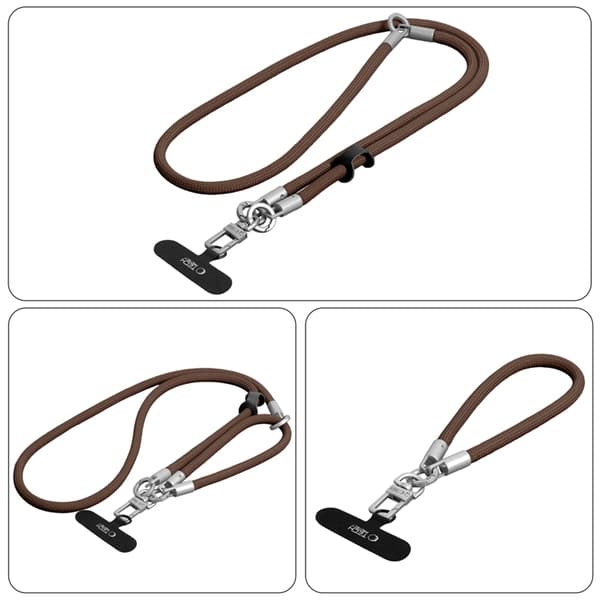 Tech-Protect Mobilrem Crossbody C10S - Valnötsbrun/Titanium