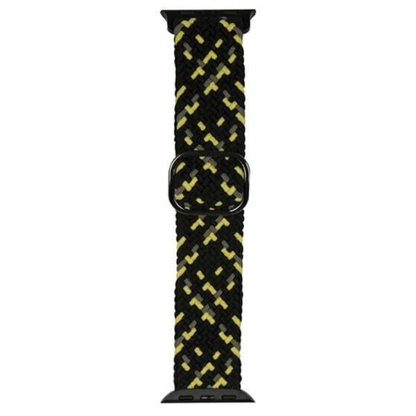 Beline Apple Watch (38/40/41mm) Armbånd Tekstil - Sort/Lime