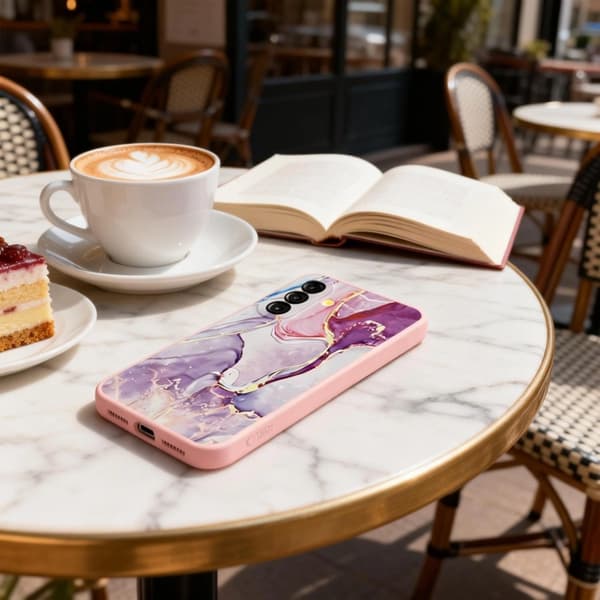 Tech-Protect Mobilskal För Galaxy A57 5G Icon - Marble