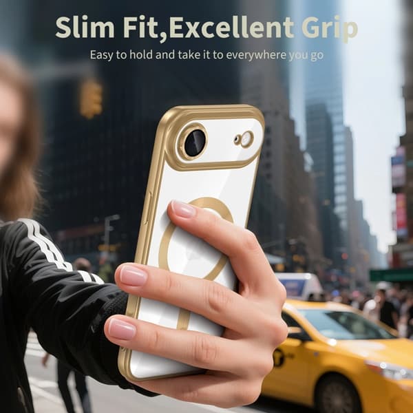 Tech-Protect Mobilskal till iPhone Air Magsafe Flex - Shiny Guld