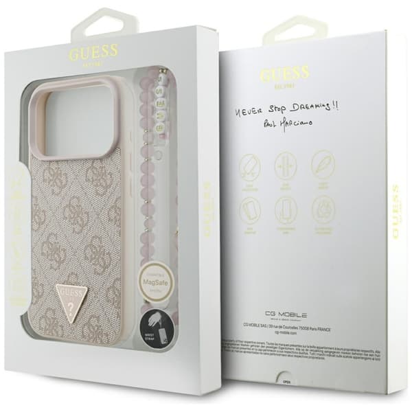 Guess Mobilskal till iPhone 17 Pro MagSafe 4G Strap Triangle Logo