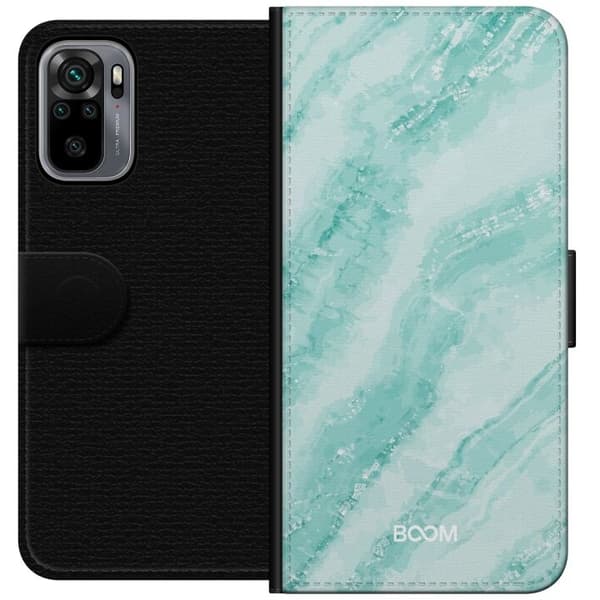 Plånboksfodral till Xiaomi Redmi Note 10S med Mint Marble