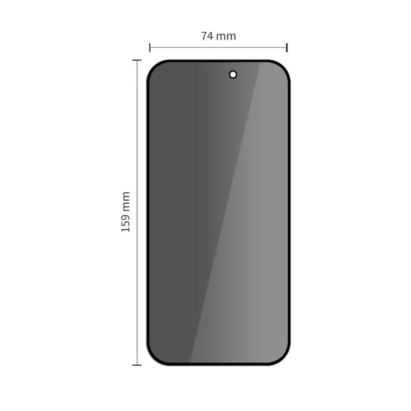 Tech-Protect [2-Pack] iPhone 17 Pro Max Härdat Glas Skärmskydd Privacy
