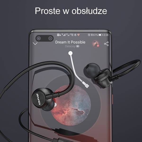AWEI L3 Hovedtelefoner Stereo 3.5mm - Sort
