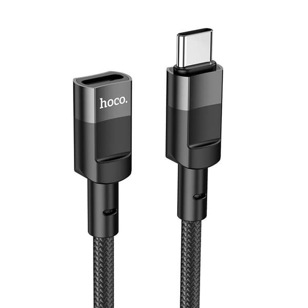 HOCO USB-C - USB-C 3A Kabel 1.2m U107 forlænger - Sort