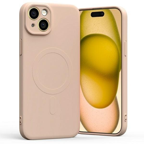 Mercury Telefontaske til iPhone 15 Plus MagSafe Semi-Silikone - Lyserød