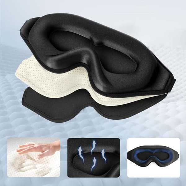Tech-Protect Eyeshade Søvnmaske - Mat Sort