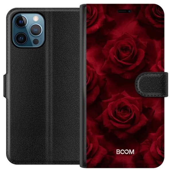 Pung Taske til Apple iPhone 12 Pro Max med Crimson Rose