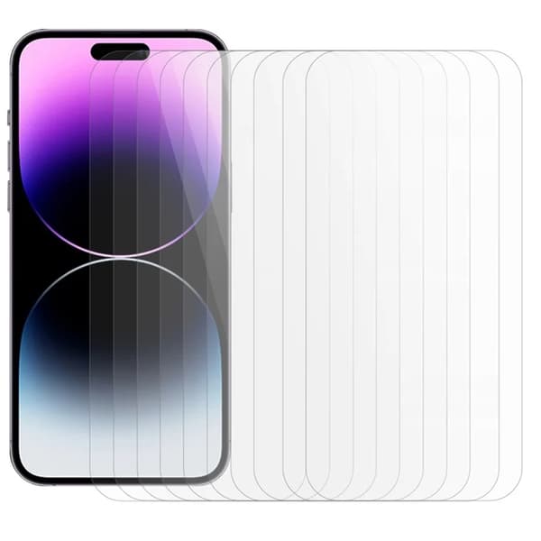 [10-Pack Bulk] iPhone 14 Pro Max Karkaistu lasinen näytönsuoja