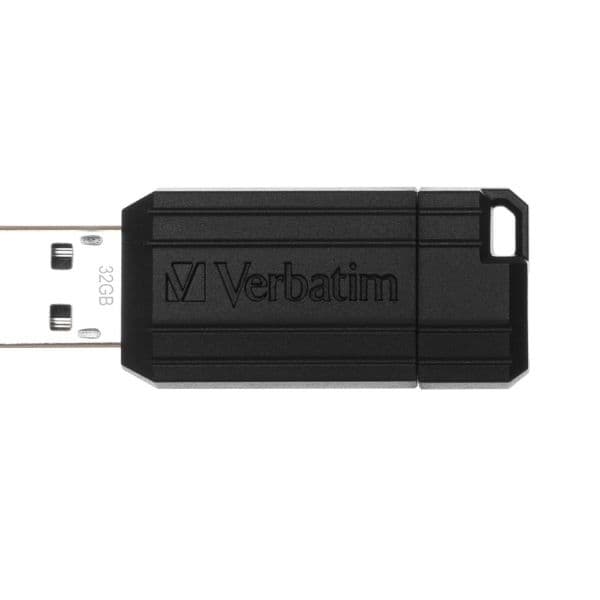 Verbatim Pendrive 32GB USB-A 2.0 PinStripe - Sort
