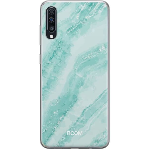 Telefontaske til Samsung Galaxy A70 med Mint Marble