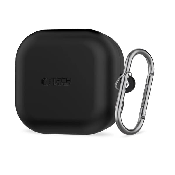 Tech-Protect Kuori Galaxy Buds 4/4 Pro Silikonikoukku - Musta