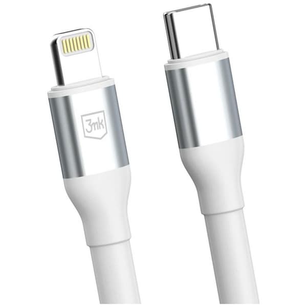 3MK USB-C til Lightning 27W Kabel 9V/3A 3m N-SERIES Hyper - Hvid