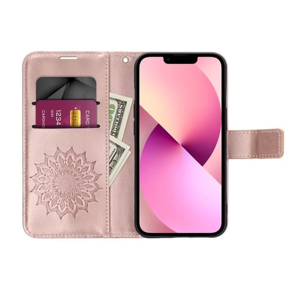 Xiaomi Redmi Note 13 Pro 4G Plånboksfodral Mezzo - Rose Guld