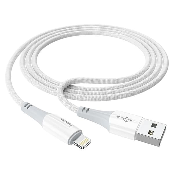 HOCO USB-A till Lightning Kabel 2,4A X70 1 m white