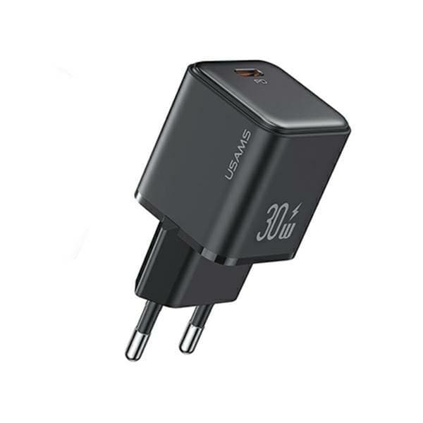 USAMS Vægoplader 1xUSB-C PD30W 3A PD3.0 X-RON-serie CC186TC - Sort