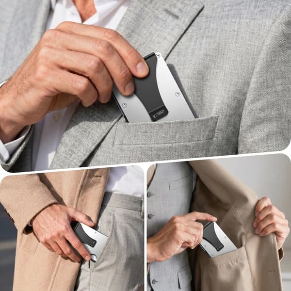 Tech-Protect Kortholder Thorn RFID - Steel Silver