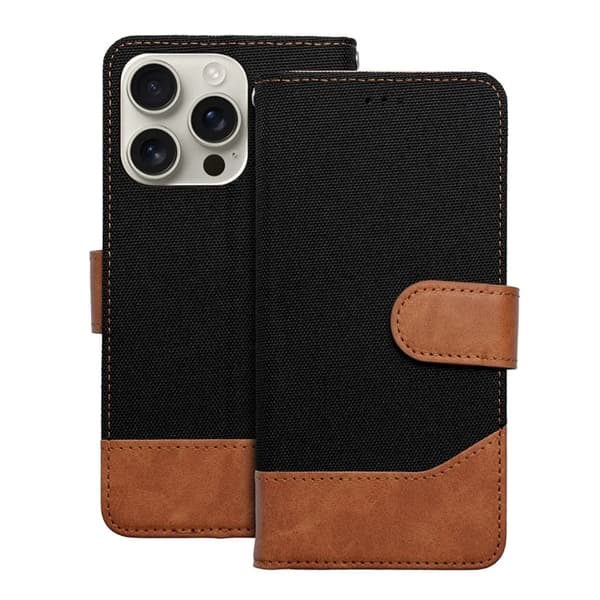 iPhone 16e Plånboksfodral Jeans - Svart