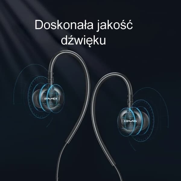 AWEI L3 Hovedtelefoner Stereo 3.5mm - Sort