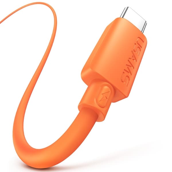 USAMS USB-A til USB-C Kabel 3A 1m Silikone U98 - Orange