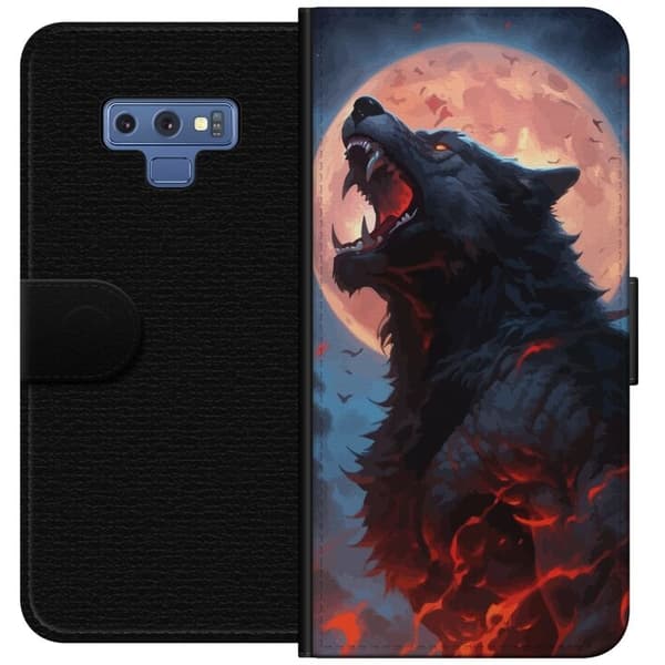 Pung Taske til Samsung Galaxy Note9 med Howling Wolf