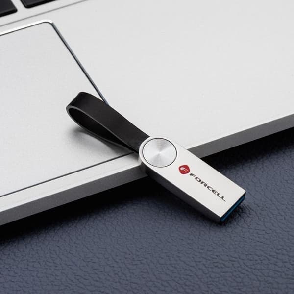 Forcell Pendrive 16GB USB 3.2 Gen 1 USB-A F-Data Metal - Silver