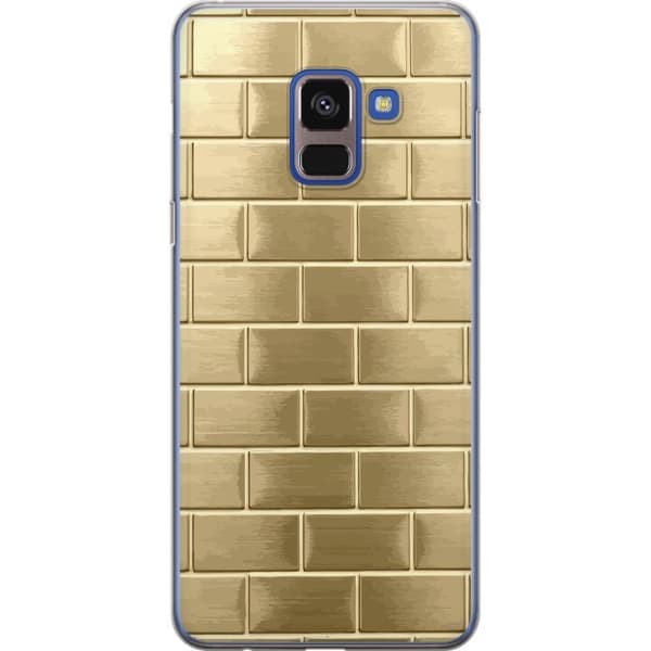 Mobilskal till Samsung Galaxy A8 (2018) med Gyllene Murstenar