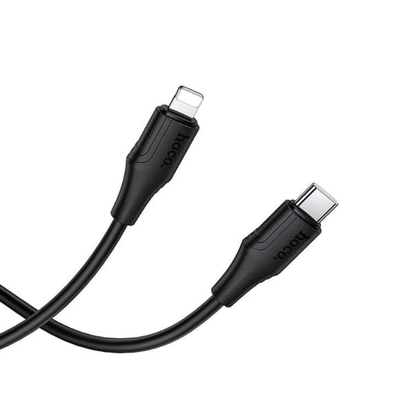 HOCO USB-C til Lightning 27W Kabel 1m Silikone X124 - Sort