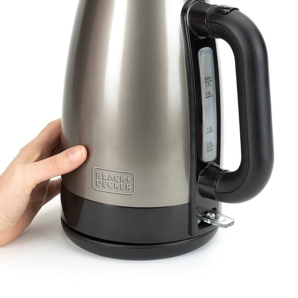 BLACK+DECK Elkedel 2200W 1.7L Børstet rustfrit stål