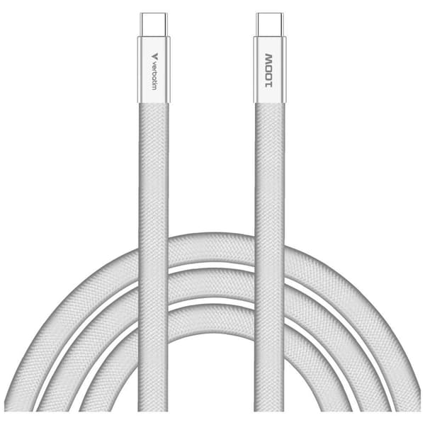 Verbatim USB-C–USB-C-kaapeli 60W Soft Touch 1.2m - Valkoinen