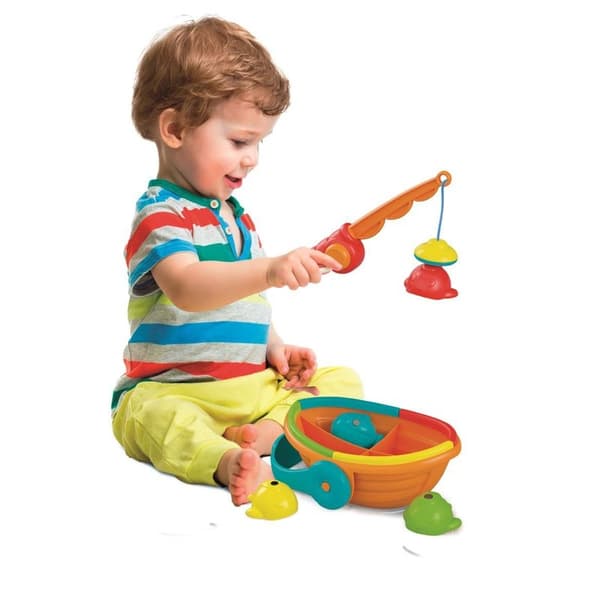 CLEMENTONI Sort & Match Fishing Set Regnbåge