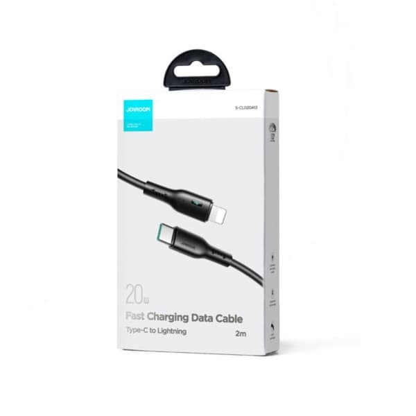 Joyroom USB-C–Lightning-kaapeli 20W 2m - Musta