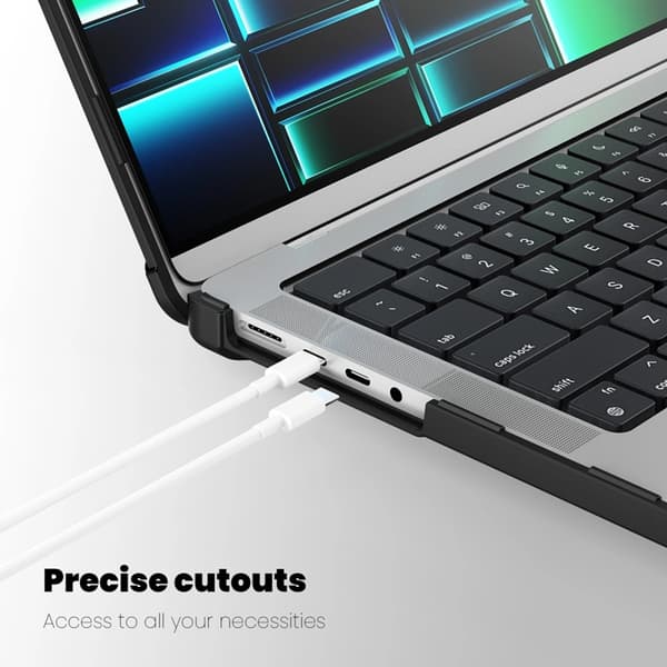 Tech-Protect Macbook Pro 14" Skal Smartshell - Svart/Clear