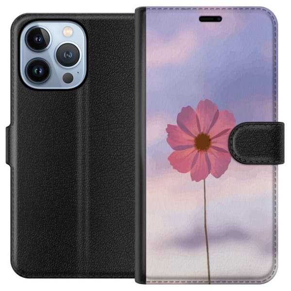 Plånboksfodral till Apple iPhone 13 Pro med Rosa blomma