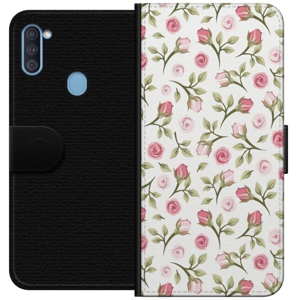 Pung Taske til Samsung Galaxy A11 med Blomster