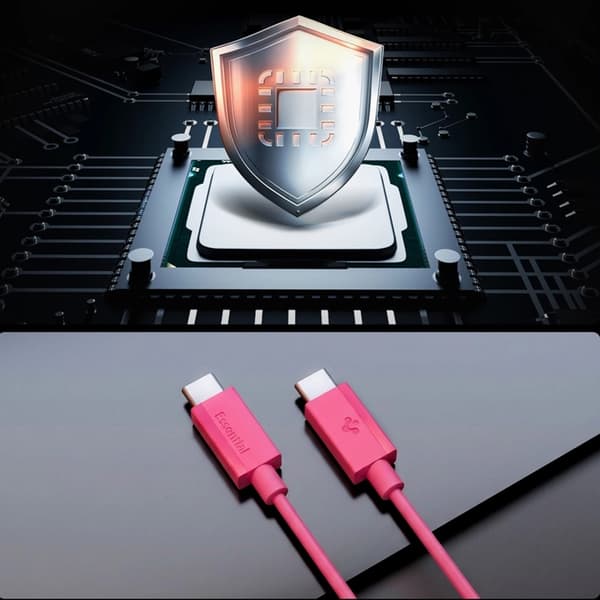 Spigen USB-C til USB-C Kabel EB6010CC Essential 1m 60W - Rosa