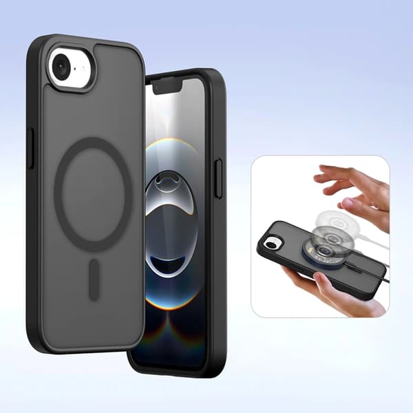 Dux Ducis iPhone 16e Pung Taske Lawa Læder - Sort