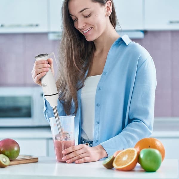 BLACK+DECK Hand Blender 750W Vit Tillbehör