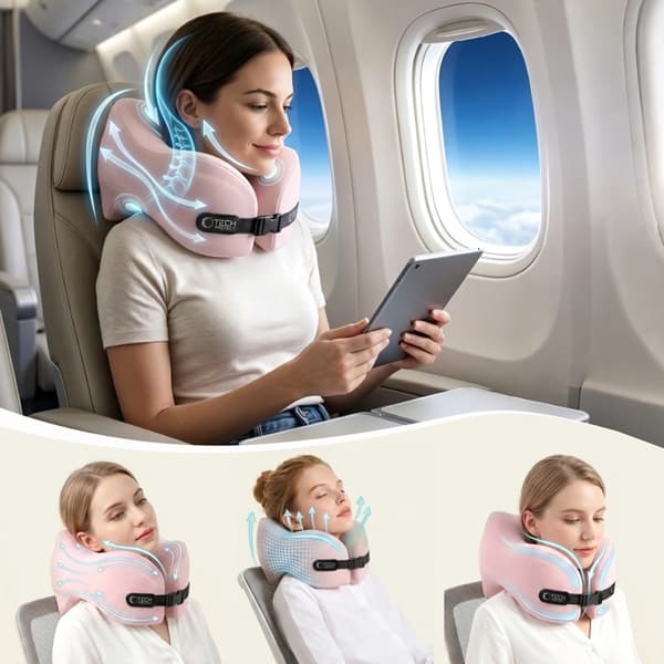 Tech-Protect ComfortRest Rejsepude til Nakken - Rosa