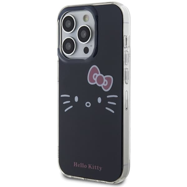 Hello Kitty Telefontaske til iPhone 14 Pro MagSafe IML Kitty Face - Sort