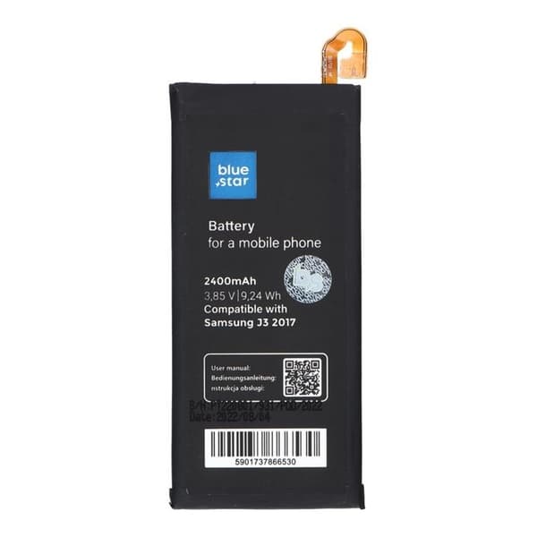 Blå stjerne Samsung J3 2017 Batteri 2400 mAh PREMIUM