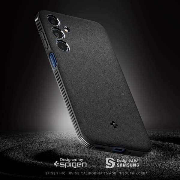 Spigen telefontaske til Galaxy M35 5G Essential Sandblast - Matt Sort
