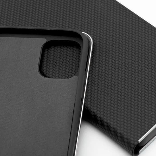 iPhone 17 Pro Max Plånboksfodral Luna Carbon - Svart