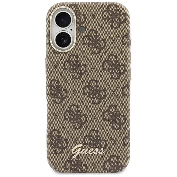 Guess  Mobilskal För iPhone 17 MagSafe 4G Script - Brun