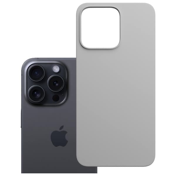 3MK Telefontaske til iPhone 16 Pro Max MagSafe Hardy Silikone - Titanium