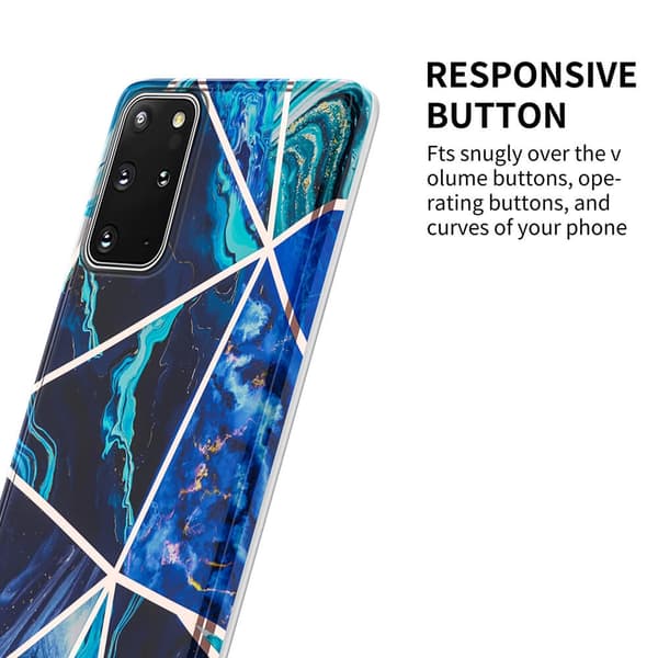 BOOM - Gitteretui Galaxy S20 Plus - Lyserød Marmor