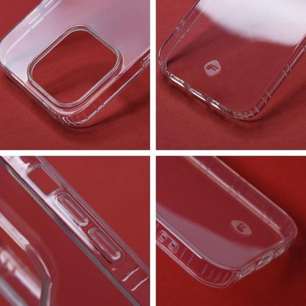 FORCELL F-PROTECT Long Lasting thin case for IPHONE 15 Plus transparent