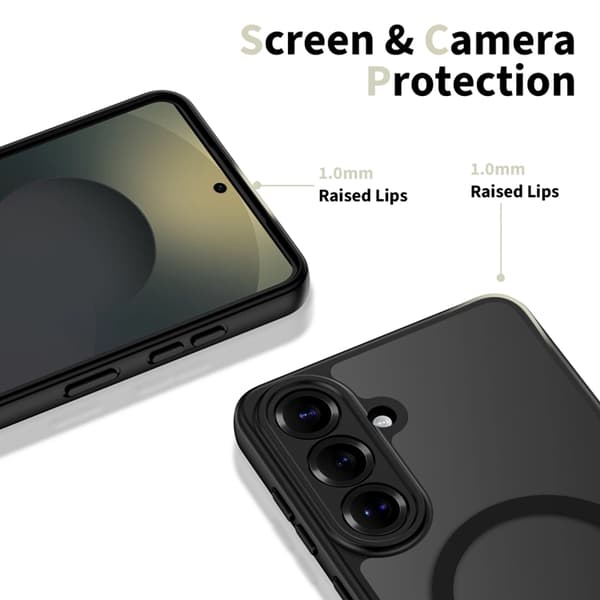 Tech-Protect Matta Musta MagSafe Basic -suojakuori Galaxy S26:lle
