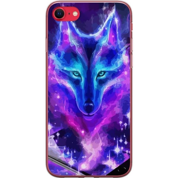 Telefontaske til Apple iPhone 7 med Neon Wolf